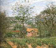 Camille Pissarro Hut villages oil painting artist